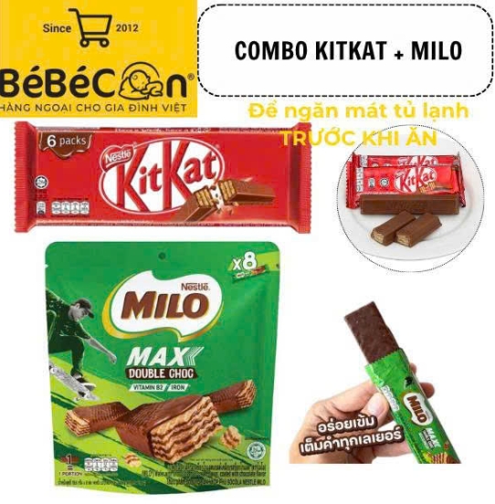 COMBO Tựu Trường KITKAT + MILO