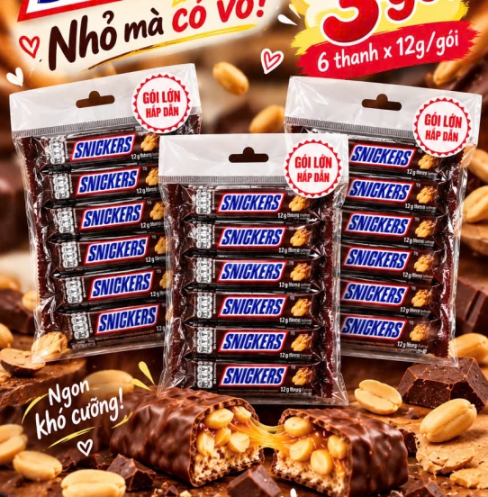 Combo 3 Gói Snickers – Đã Thèm, Thêm Ưu Đãi