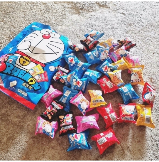 Bịch snack Doremon, Elsa, Mèo thần tài khổng lồ về sẵn hàng tại cửa tiệm em rồi đây cả nhà ơi