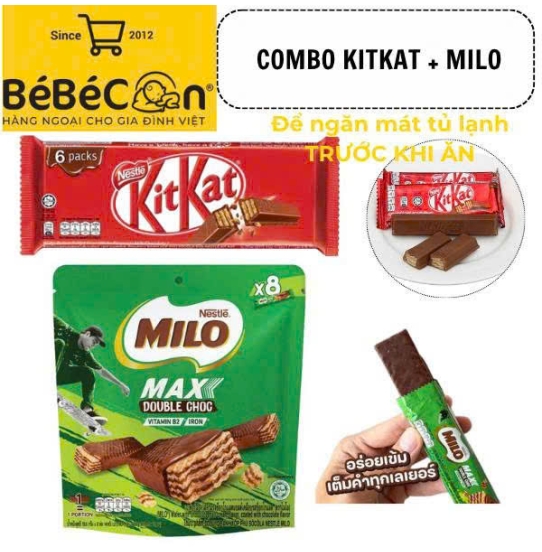 COMBO Tựu Trường KITKAT + MILO