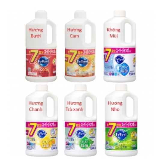 Nước rửa bát Kao 1380ml nội địa Nhật