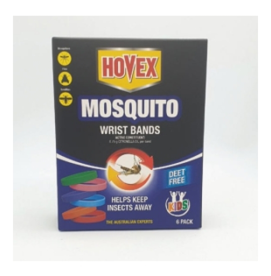 Vòng tay đeo chống muỗi Hovex Úc hộp 6 cái