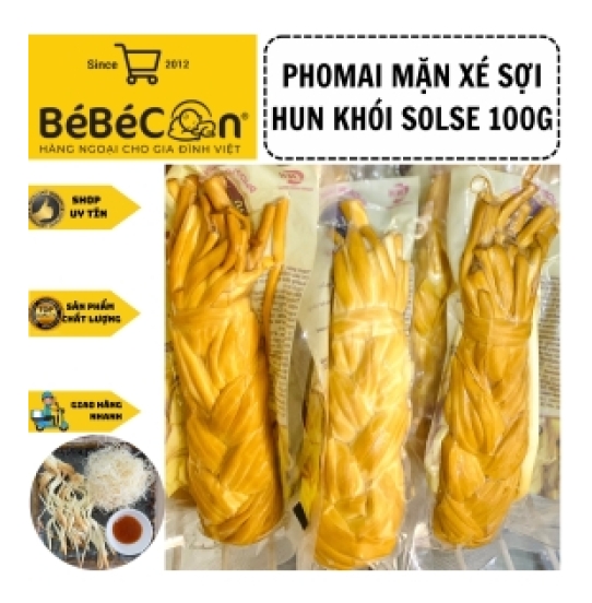 Phomai xé sợi hun khói Solse 100g